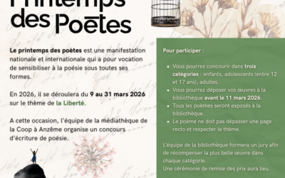 [Concours] Le Printemps des poètes s&rsquo;invite à Anzême